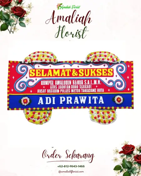 Papan Bunga Ucapan Selamat Semawung Daleman